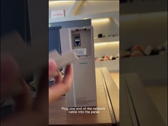 How to connect the frequency converter panel